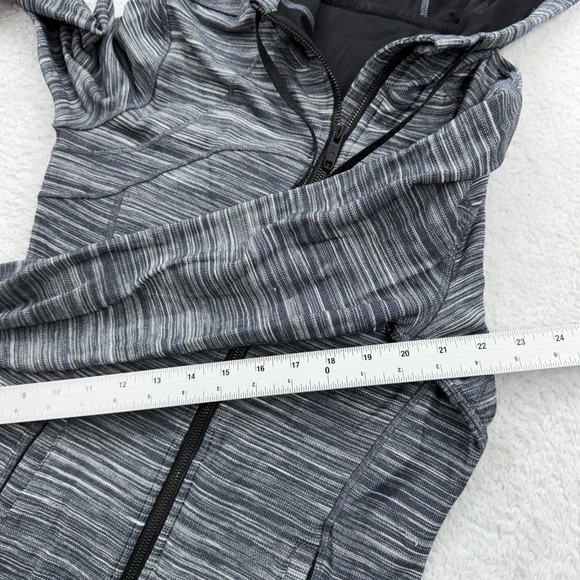 Lululemon Define Jacket Hooded Grey Space Dye Full Zip Activewear Size 8 - Picture 6 of 10